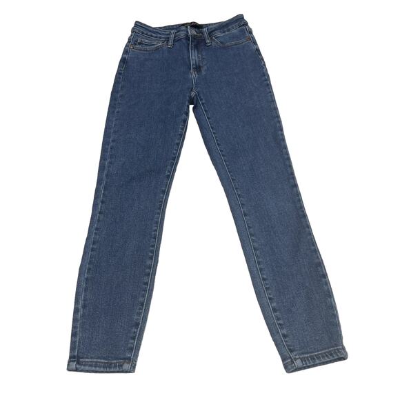 Judy Blue Skinny Fit Stretch Jeans Blue Medium Wash Size 1/25 Mid Rise - Picture 1 of 11